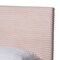Baxton Studio Abberton Modern and Contemporary Light Pink Velvet and Gold Metal Queen Size Panel Bed 220-12852-ZORO - alternate 2